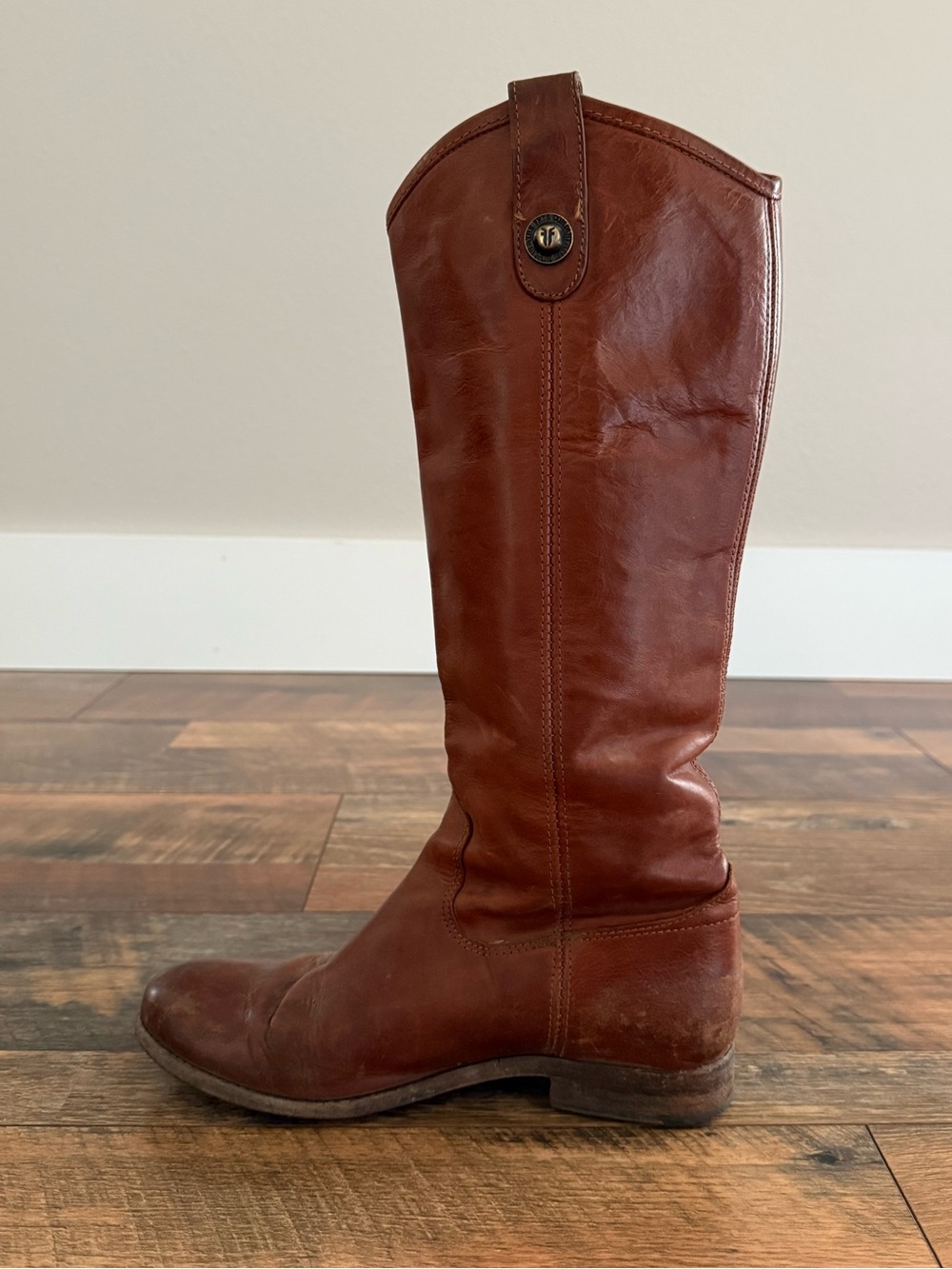 Frye Melissa Button Boots in Cognac - Picture 5 of 12